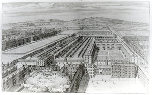 La Perspective de Grays Inn, 1720 - English School